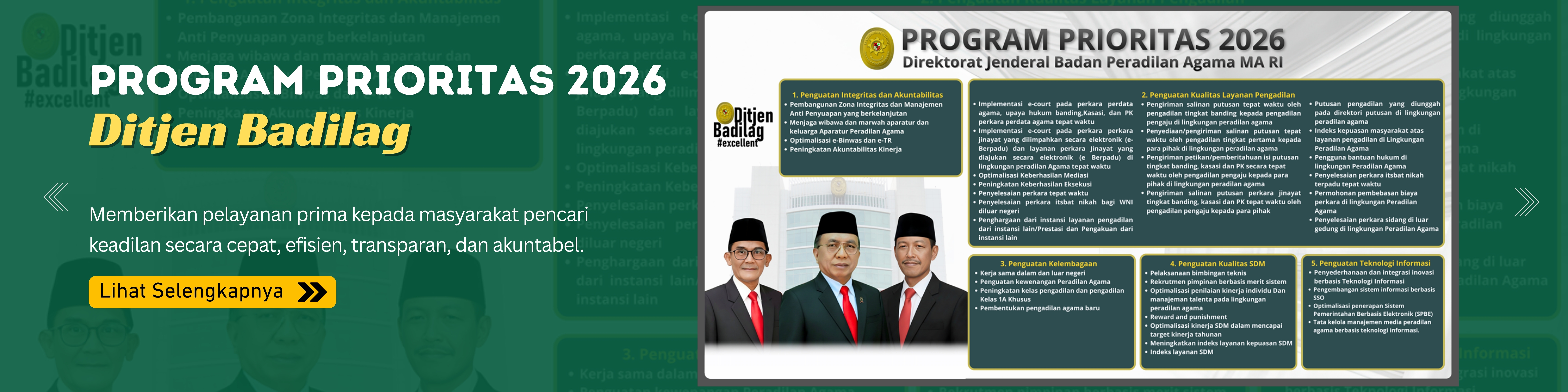 Program Prioritas Ditjen Badilag 2026